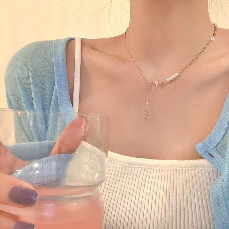 ✨BAYAR DITEMPAT✨ Kalung Wanita / Liontin Eight Star / Kalung Korea / Kalung Wanita