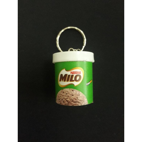 (Minimal 4 biji) Gantungan Kunci Unik Miniatur Ice Cream Cup-Milo