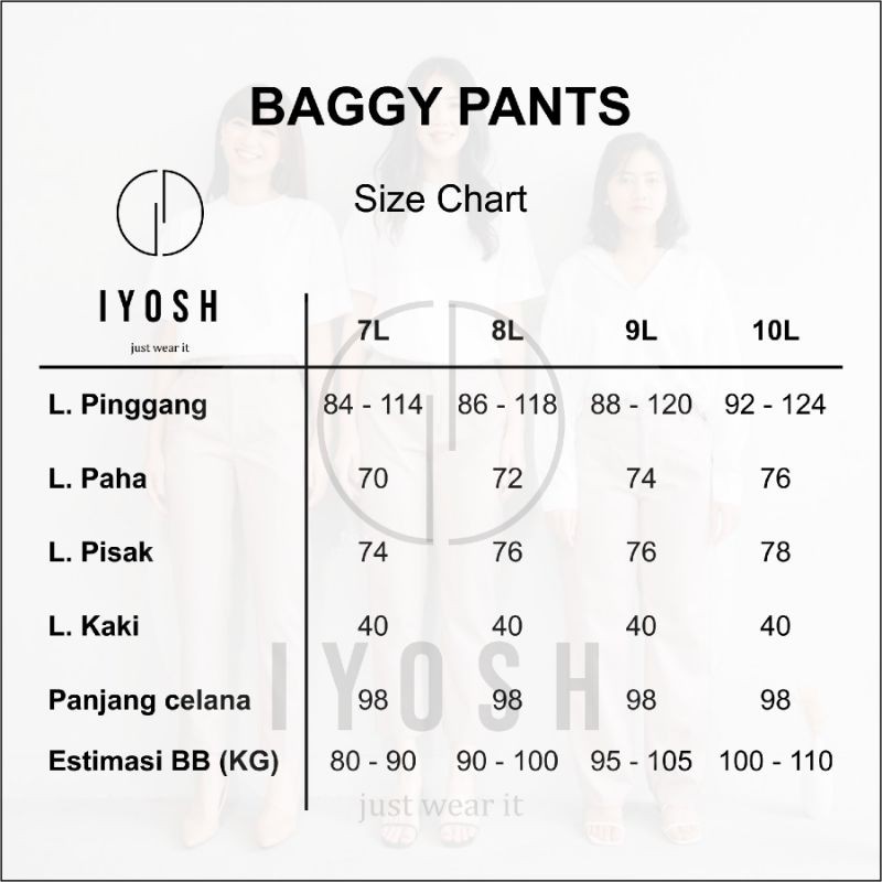 BAGGY PANTS JUMBO PREMIUM BB 80 KG - 110 KG CELANA KERJA WANITA CELANA BAHAN L7, L8, L9, L10