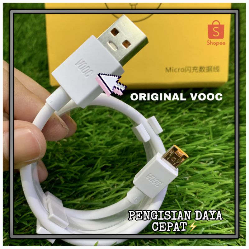 KEBAL DATA REALME VOOC MICRO USB ORIGINAL SUPPORT FAST CHARGING