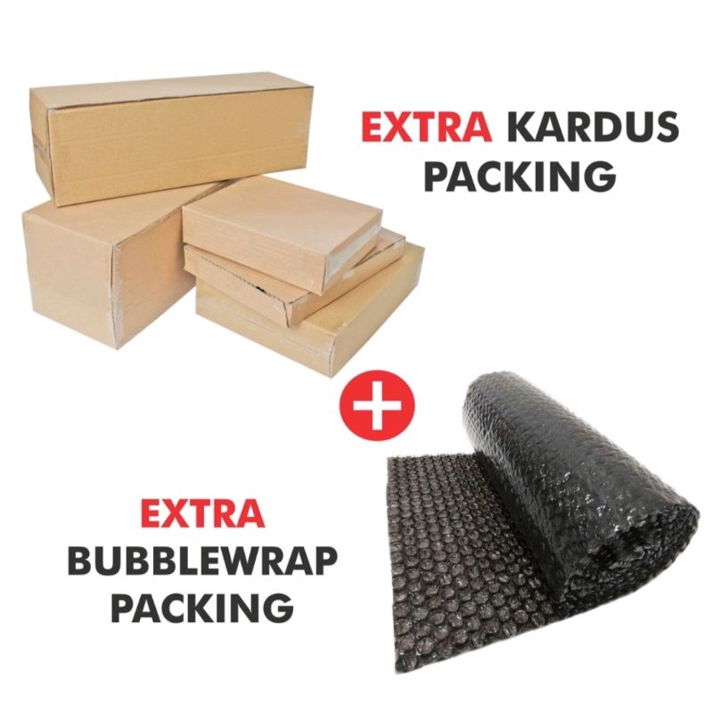 

Extra Packing Kardus atau Bubblewrap Packing Tambahan