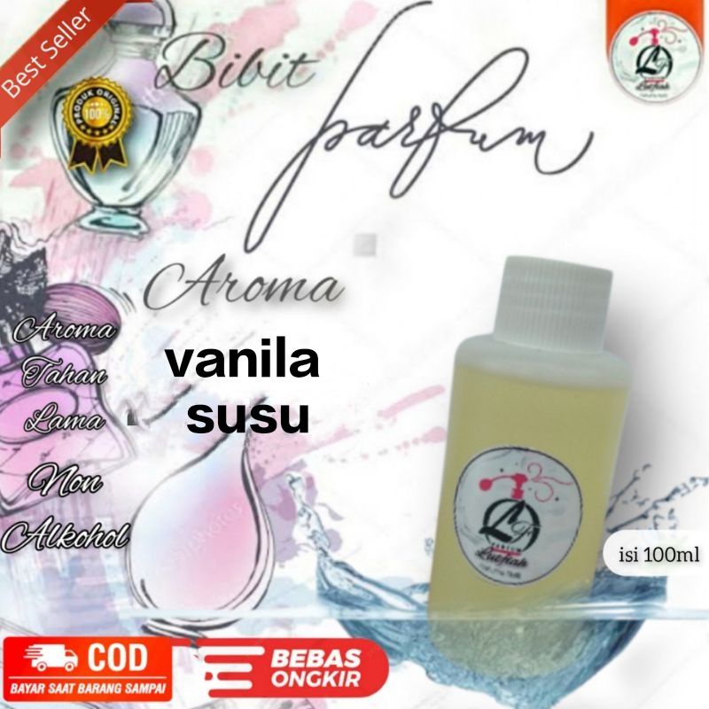 BiBit parfum/biang parfum/minyak wangi aroma VANILA SUSU non alkohol isi 100ml