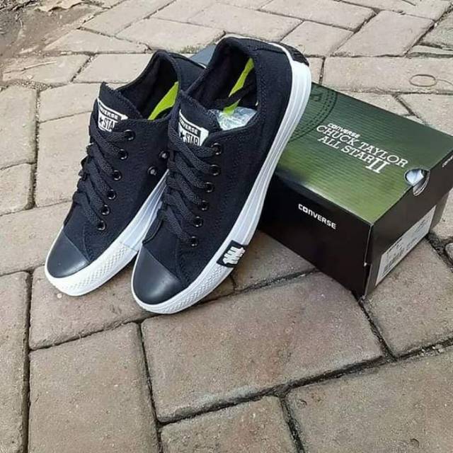 Supplier Sepatu converse Alstar Pria Wanita flash / petir low Grey Black Ct