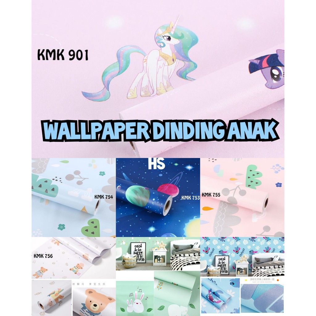 HS-WALLSTIKER ANAK STIKER DINDING ANAK WALLPAPER DINDING ANAK 753 754 755 756