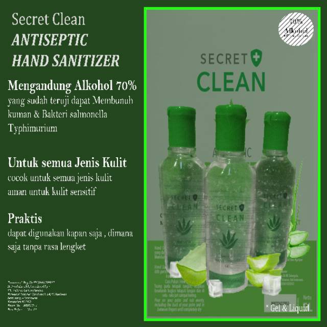 Hand Sanitizer Secret Clean