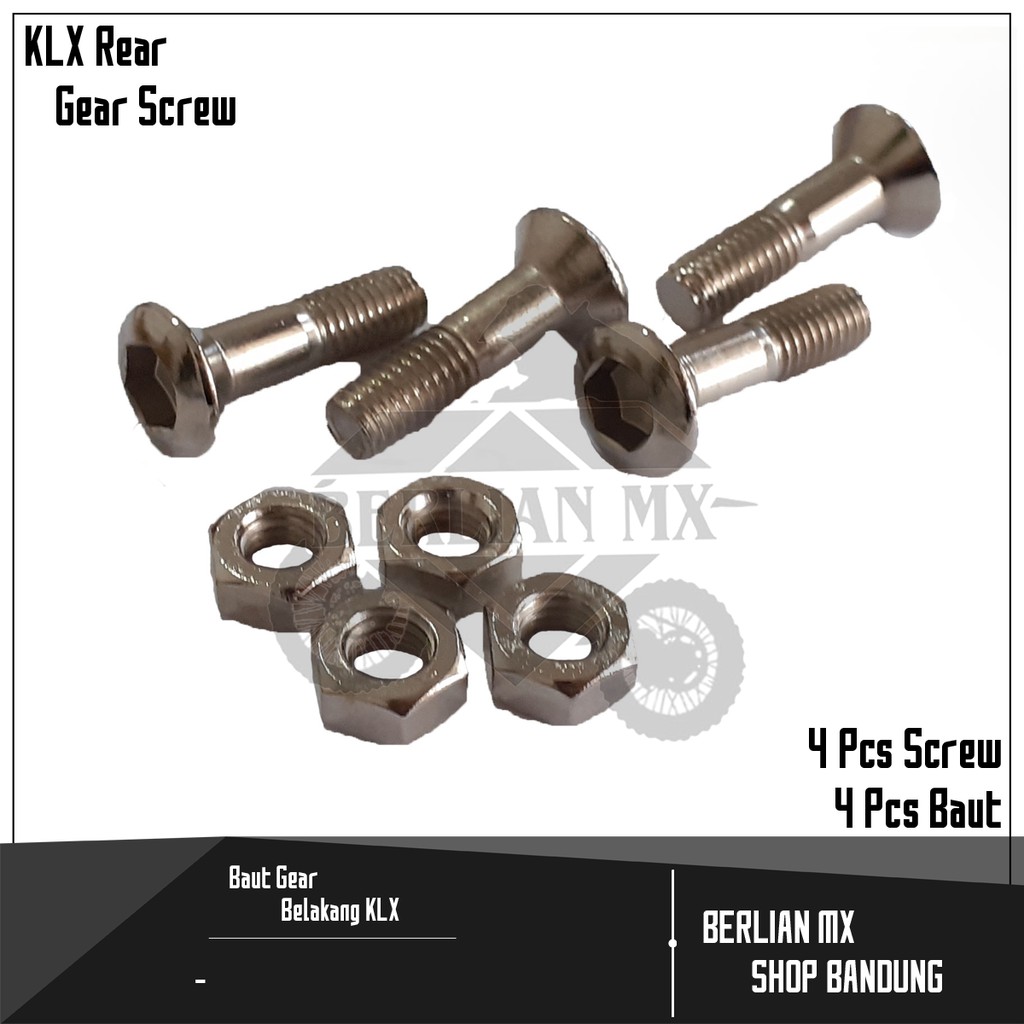 Baut Gear Belakang KLX (4 Pcs)