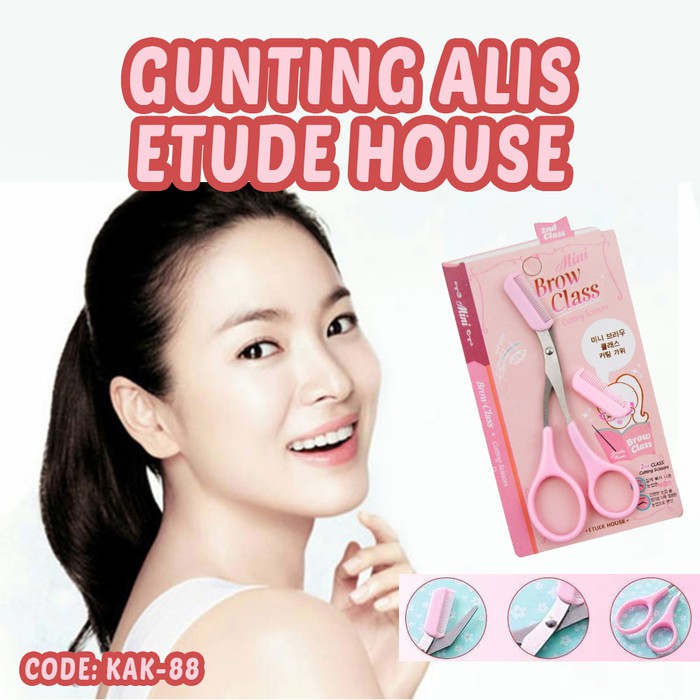 Gunting Alis gunting dan sisir alis kecantikan wanita cantik alis bentuk alis rapi gunting alis mudah etude house