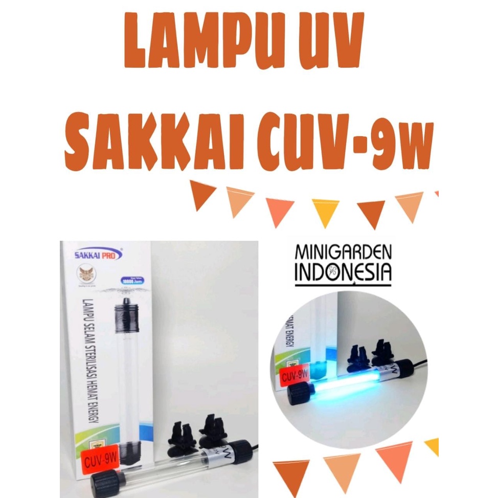 LAMPU UV SAKKAI PRO CUV 9W 9 WATT SELAM STERILISASI AIR AQUARIUM KOLAM