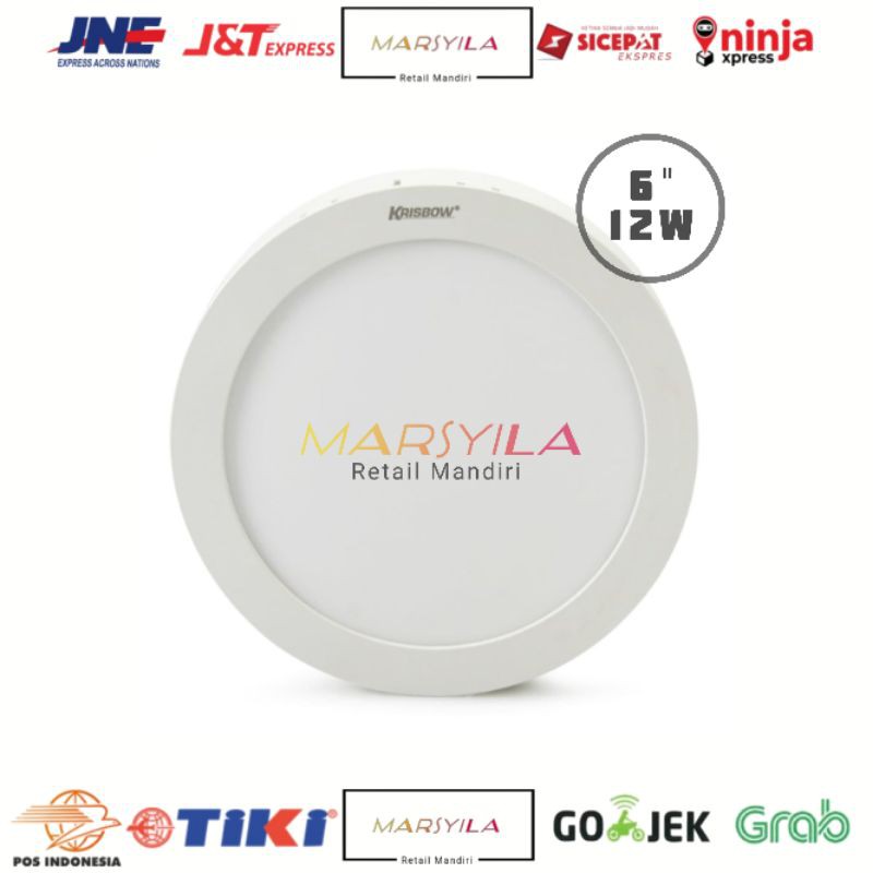 DOWNLIGHT LED 6 INCH 12 WATT | KRISBOW DOWNLIGHT LED BULAT | LAMPU LED KRISBOW