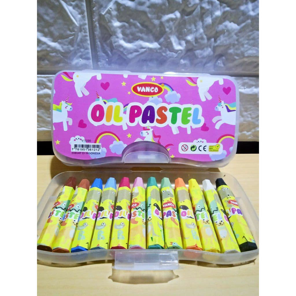 CRAYON OIL PASTEL VANCO ISI 12 KARAKTER KARTUN V1220. TERMURAH