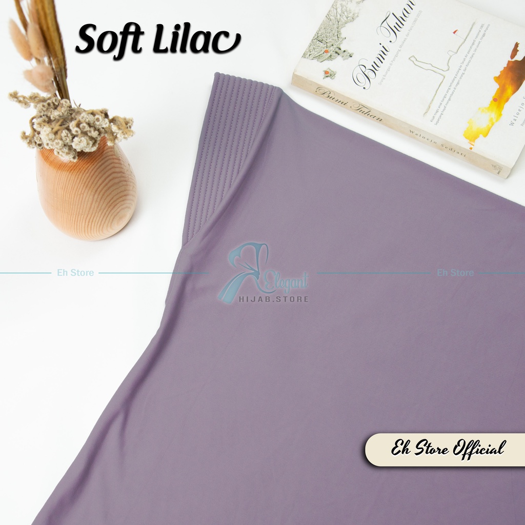JILBAB BERGO HAMIDAH SPANDEX JERSEY PREMIUM | HIJAB SPORT I JILBAB SPORT I KERUDUNG BERGO I JILBAB INSTAN-Soft Lilac