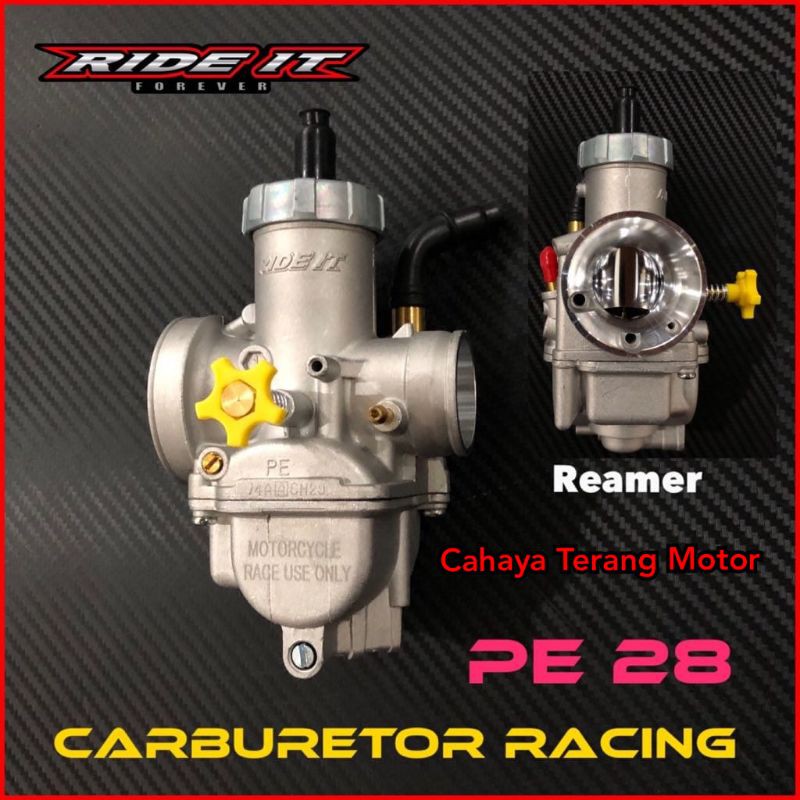 KARBU CARBU KARBURATOR RIDE IT REAMER PE28 PE 28 KODE CH29 SETTING MUDAH