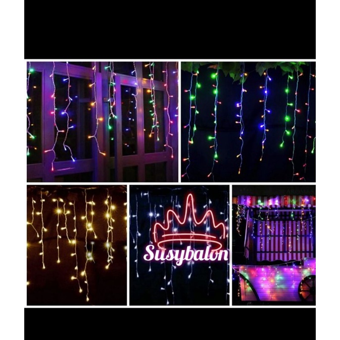 Lampu led tirai/ lampu tumbler tirai/lampu dekorasi tirai