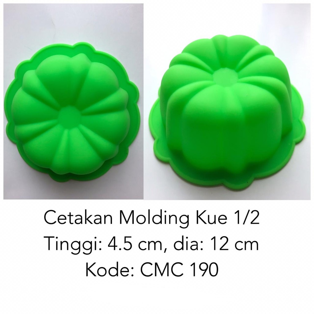 Cetakan Kue Molding Kue1/2 /Cetakan Pudding /Cetakan Nasi /Cetakan /Silicone Mould  /Cetakan Molding