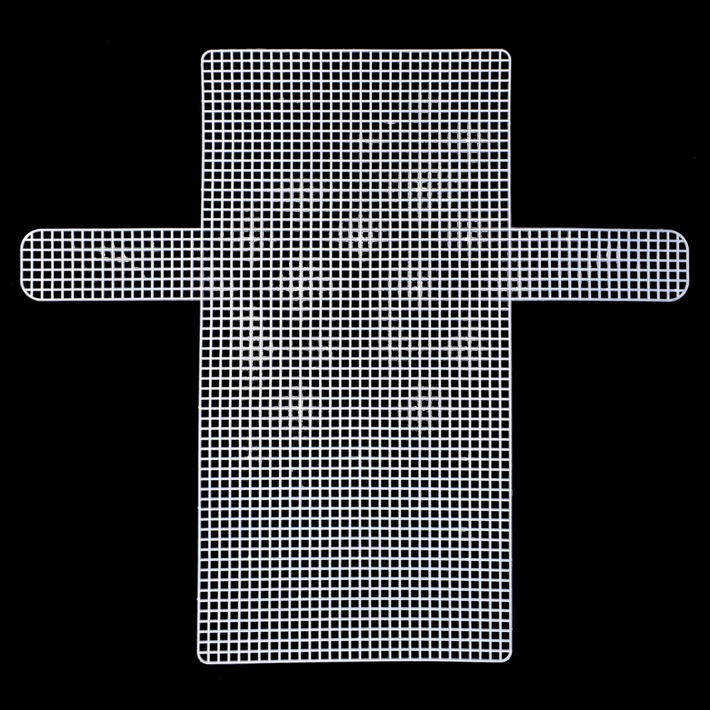 Plastic Canvas Jaring Rajut Sulam Clutch Purse / Tas Tangan Grid 4mm DIY Kit