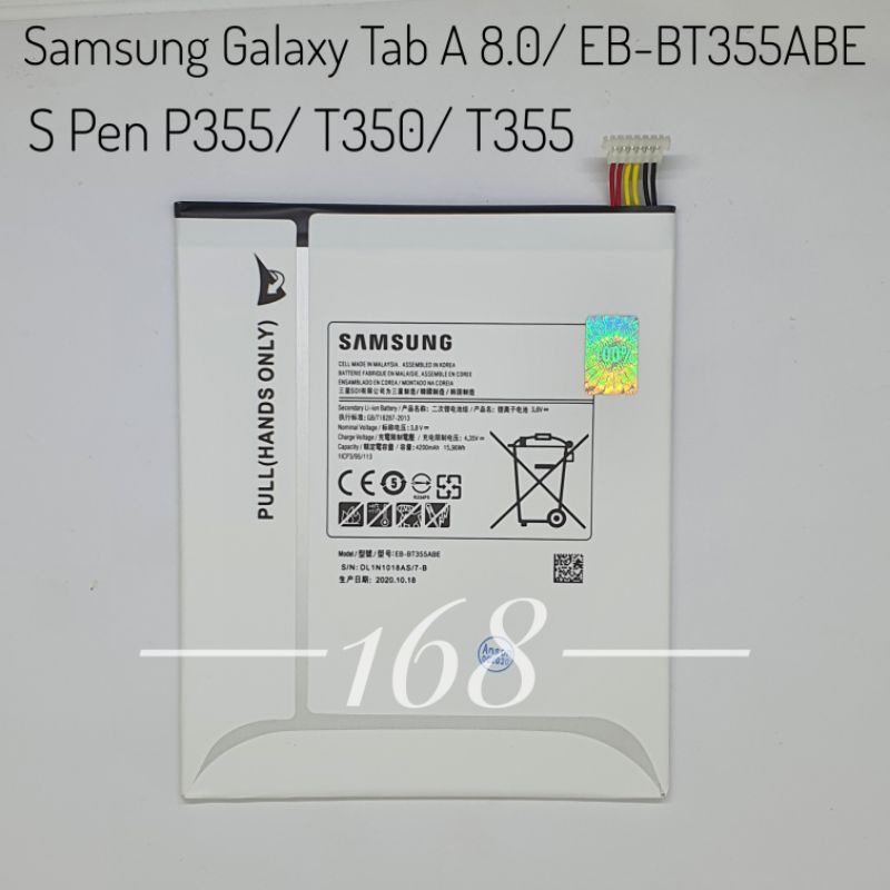 Baterai Batre Samsung Galaxy Tab A 8.0 S Pen P355 T350 T355 Batere EB-BT355ABE Original