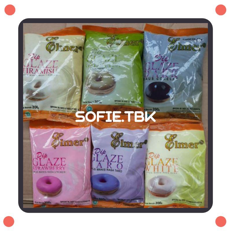 

Elmer Dip Glaze Elmer/Glaze Donat 200 gram