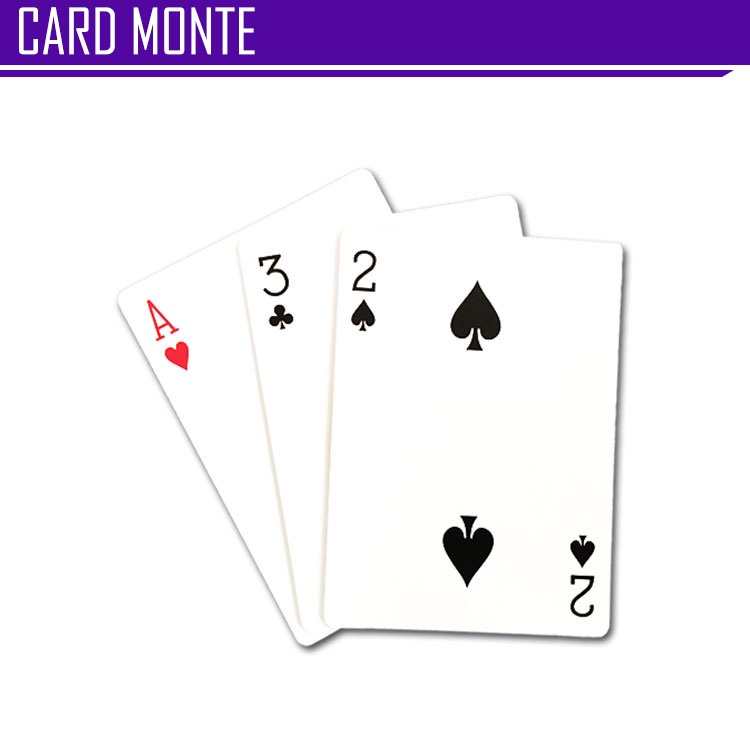 Alat Sulap Find Red Card 3 Card Monte - CARD MONTE