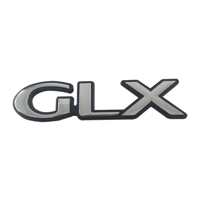 1x ABS GLX Letter Mobil Auto Rear Emblem Badge Sticker Decal Pengganti GLX