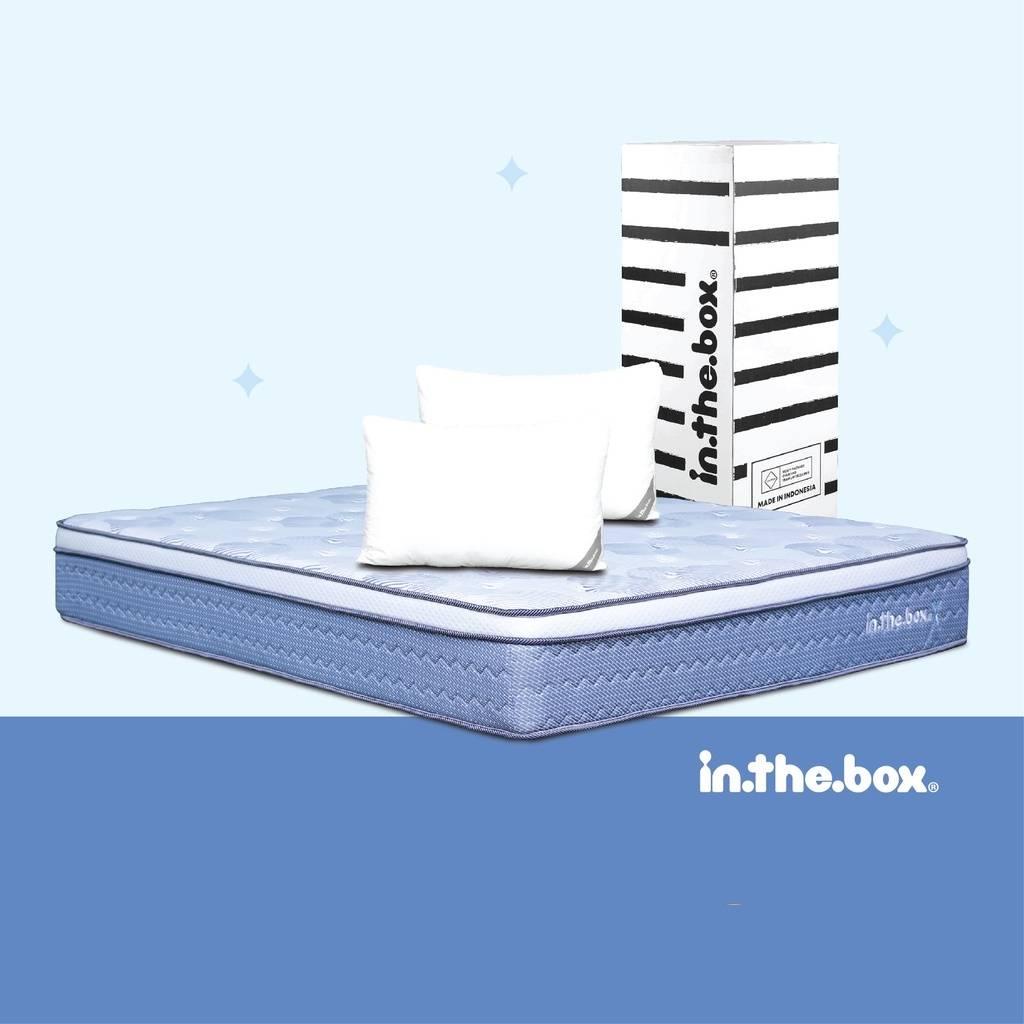 INTHEBOX - Kasur Spring Bed Inthebox X Ukuran 90x200 (Single) 90 X 200 X 27 Cm Putih