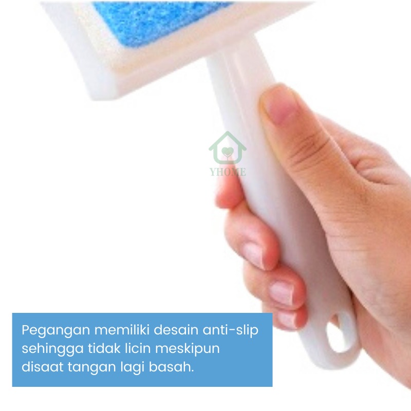 GLASS BRUSH MIRROR CLEANER WIPER CLEANING TOOL / PEMBERSIH KACA 2IN1 LAP KACA JENDELA