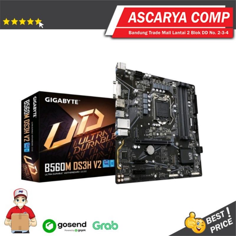 Gigabyte B560M DS3H V2 (LGA1200, B560, DDR4, USB3.2, SATA3)