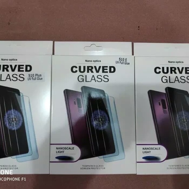 TEMPERED GLASS KACA UV GLUE CURVE SAMSUNG Note 9 s9 s9 plus s10 s10 plus s10 lite Nano scale light