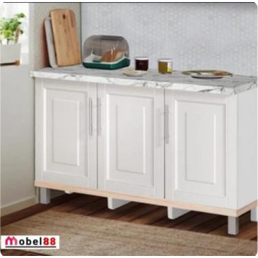 kitchen set bawah/ lemari dapur putih