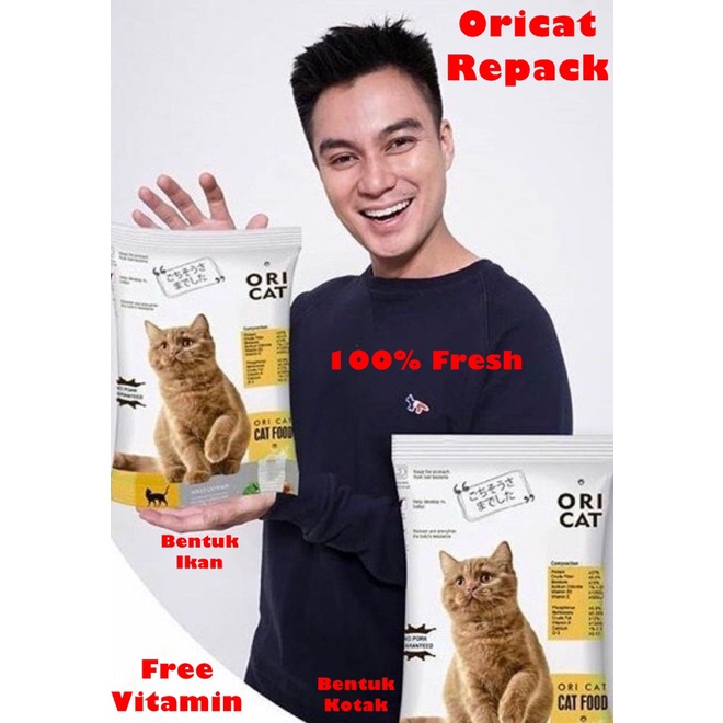 Makanan Kucing Ori Cat 1kg Free Vitamin Dry Food Pakan Kering Pelet