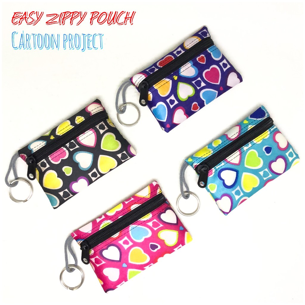 dompet koin easy zippy pouch cartoon dompet stnk dompet gantungan kunci