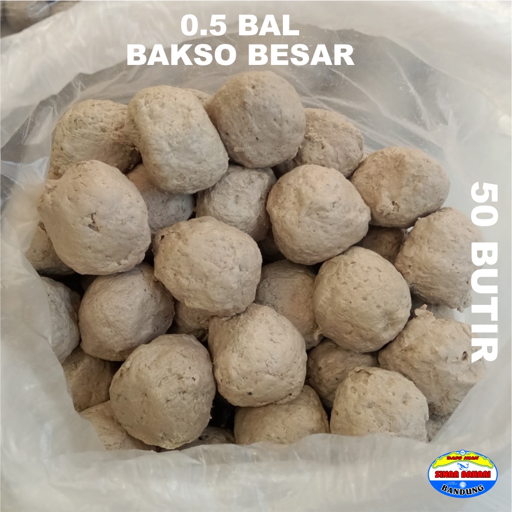 BAKSO / BASO IKAN SINAR BAHARI BANDUNG 0,5 Bal Bakso Ikan Besar