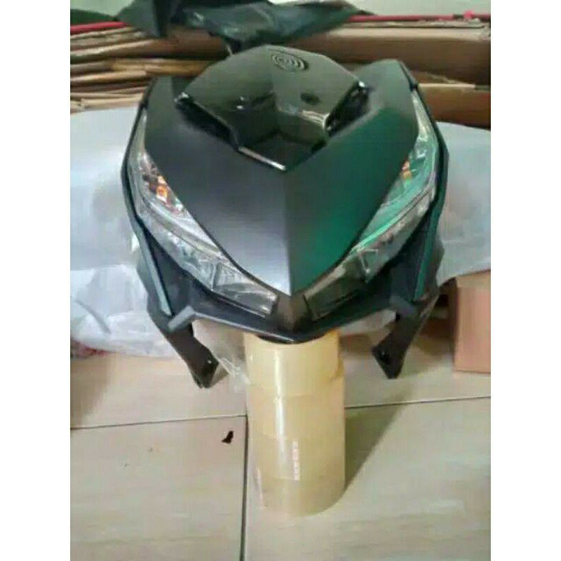tameng depan full set + reflektor lampu depan vario 125 Led 150 Led old 2015 2017 hitam doff