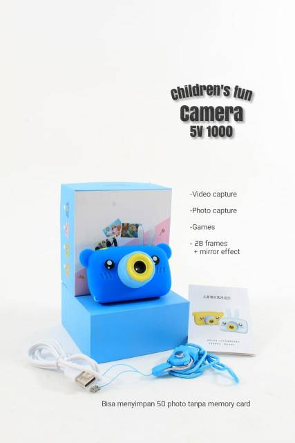 Mainan Kamera Anak CHILD CAMERA BUNNY / BEAR 5V 1000