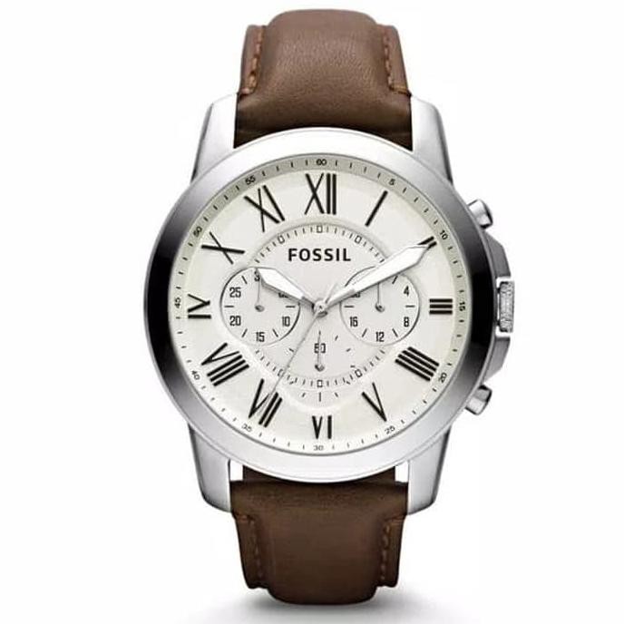 JAM TANGAN PRIA FOSSIL FS4735 GRANT CHRONOGRAPH DIAL BROWN ORIGINAL