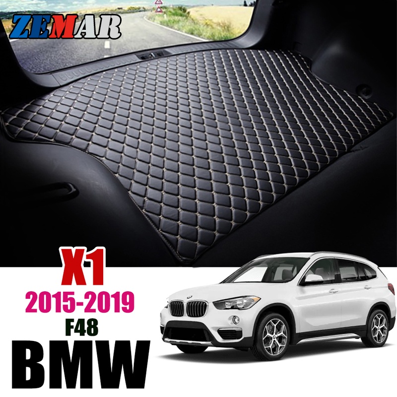 Matras Pelindung Bagasi Mobil BMW F48 X1 2015-2019 Bahan Kulit Premium