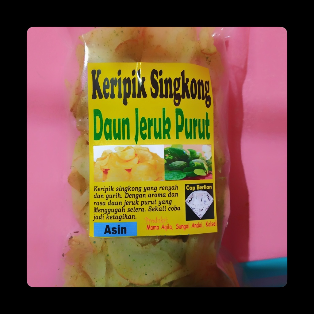 

Keripik Singkong Daun Jeruk Purut Asin Gurih | Keripik Singkong Jeruk Purut