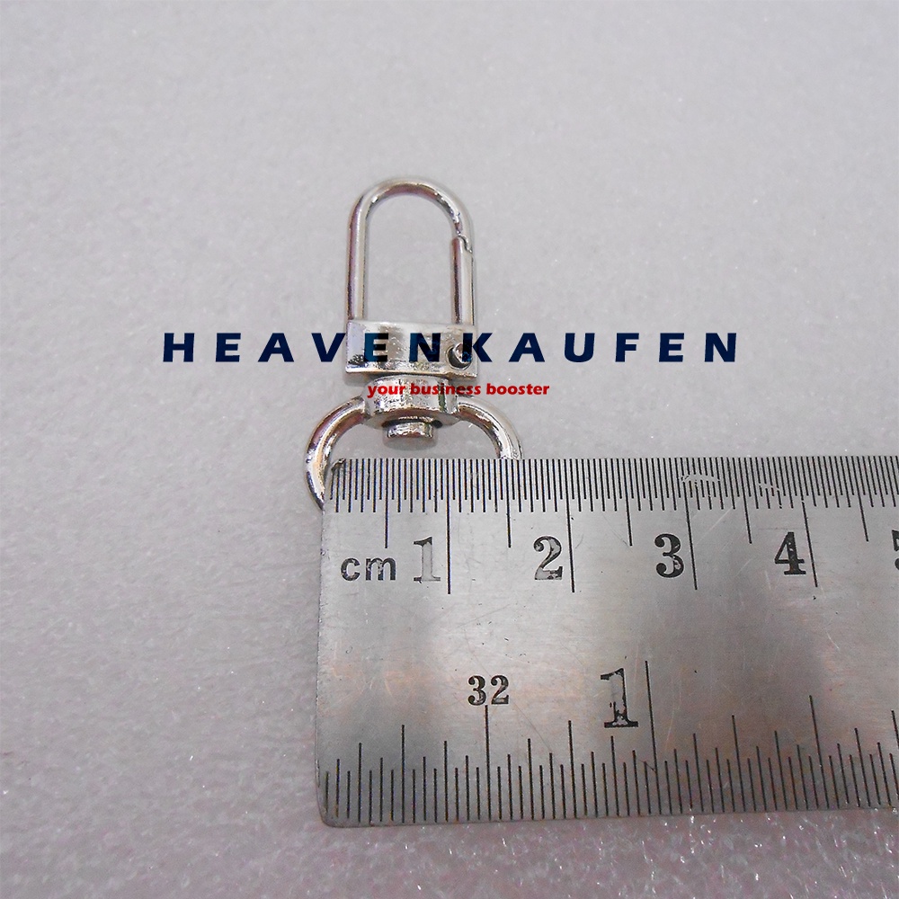 Kait Pengait Lebar Lubang 1,5 cm Warna Nikel Silver Untuk Kait Craft Dompet Lanyard Dll Pemium Quality Type D