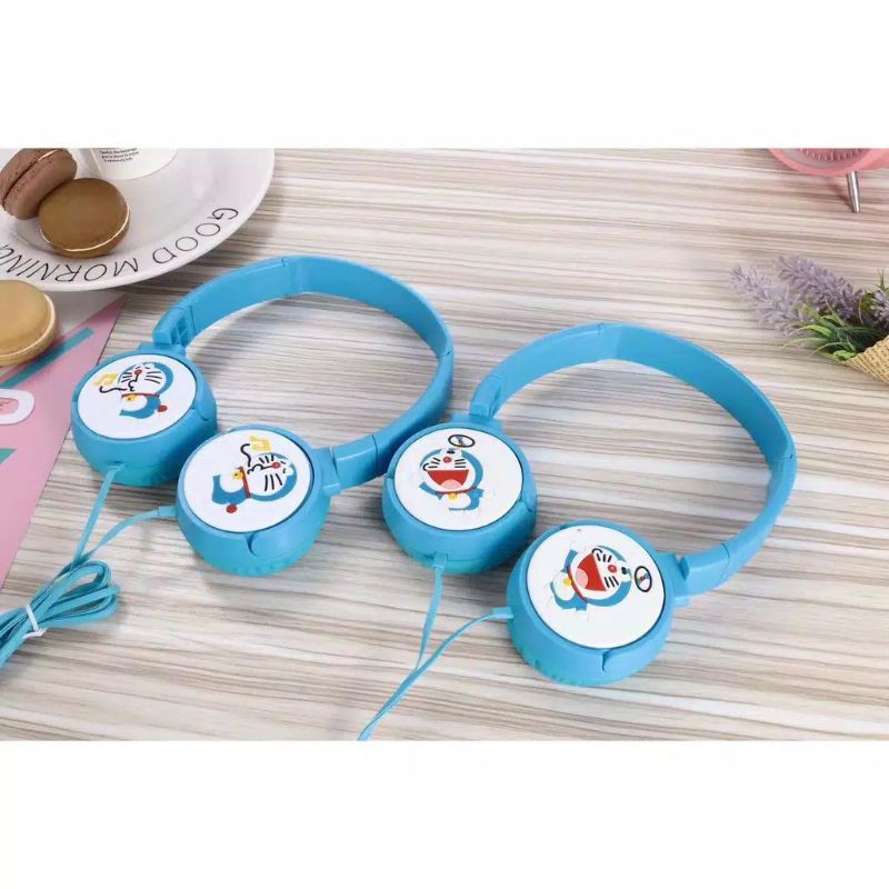 Headphone / Headset DORAEMON &amp; HELLOKITTY HF bando murah ( bisa telp, online, streaming &amp; gaming )