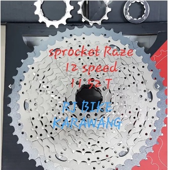 Sprocket Raze 12 speed 11 52 T untuk free hub model Slop bukan micro spline