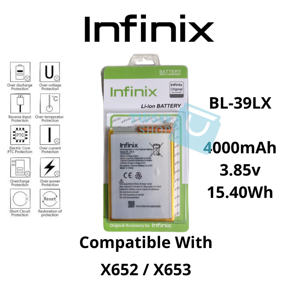 (TWS) Batre Battery Baterai Original Infinix BL-39LX