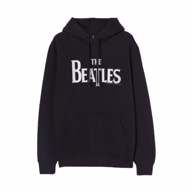 (BISA COD) HOODIE H&M THE BEATLES BLACK