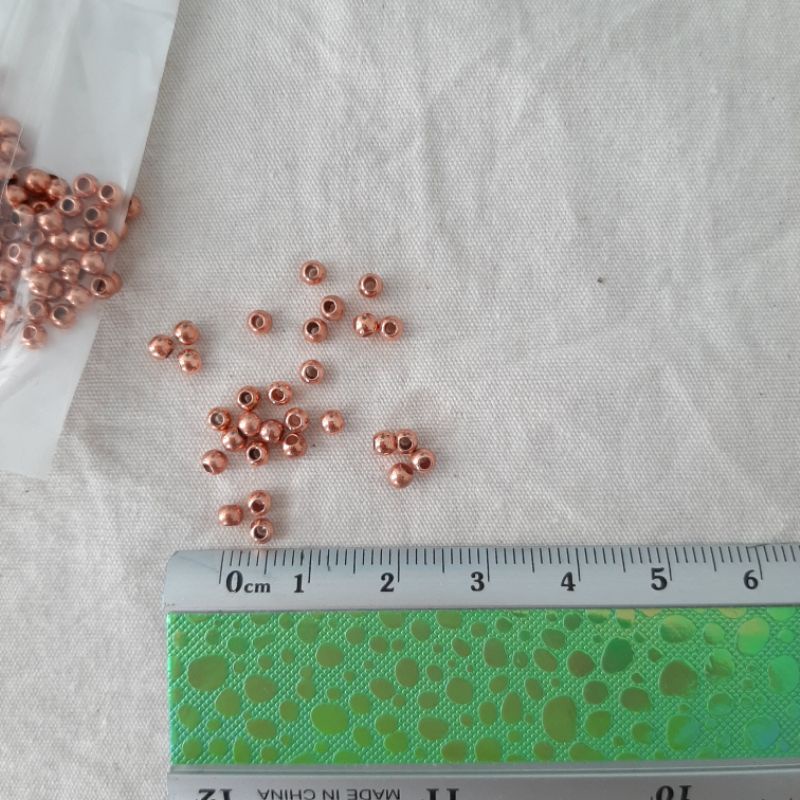 mutiara jepang rose gold 3mm