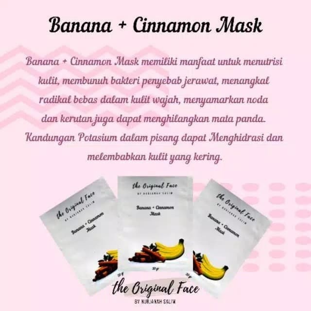 Banana + Cinnamon Mask / Masker Pisang / Masker Jerawat by Nurjanah salim