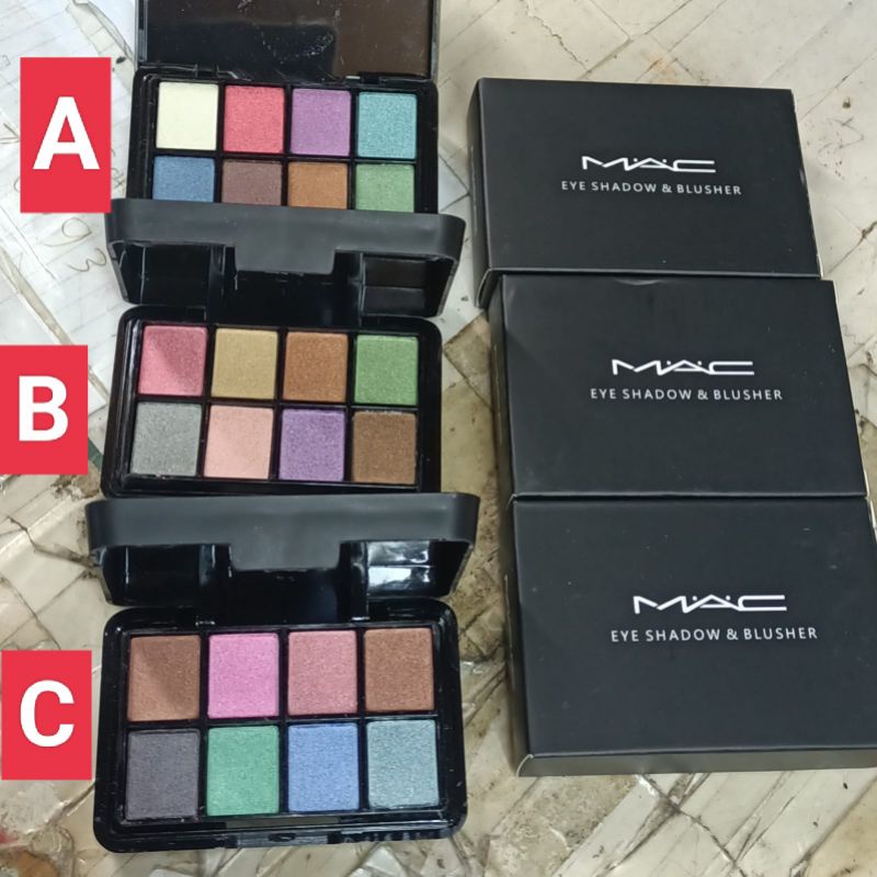 Eyeshadow Dan Blusher Tingkat 8 eyeshadow 2 blus om