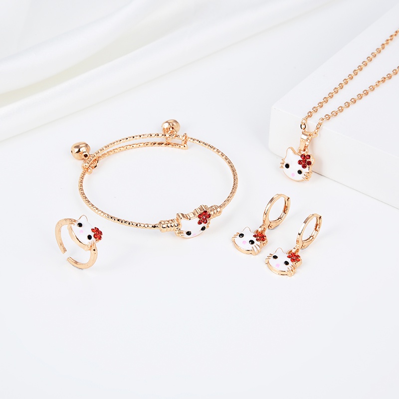 set perhiasan titanium anak wanita anti lapis emas karat isi love silver dan tidak luntur perak perempuan murah asli murah silver antikarat lapis kalung dan anting terbaru gelang dan cincin 24k 24s