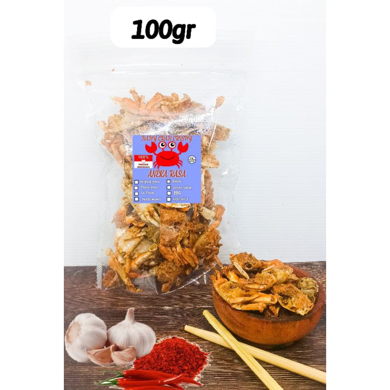 

BABY CRAB KRISPY 100GR | HALAL |KEPITING KRIUK| SNACK SEHAT | SEAFOOD | CEMILAN UNIK / CRAB KRIPS / RAJUNGAN