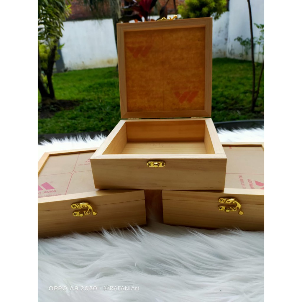 Kotak Perhiasan - Kotak Mahar 20x20 - Kotak Perhiasan Mahar Rustic
