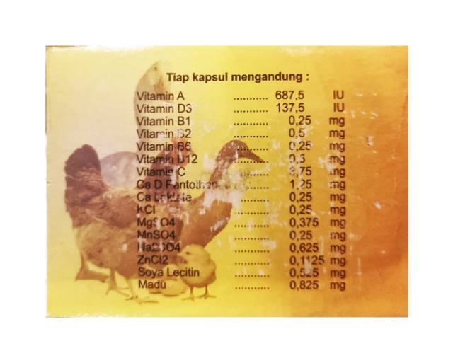 SUPER VITAVIT KAPSUL / VITAMIN AYAM / VITAMIN BEBEK / raid all