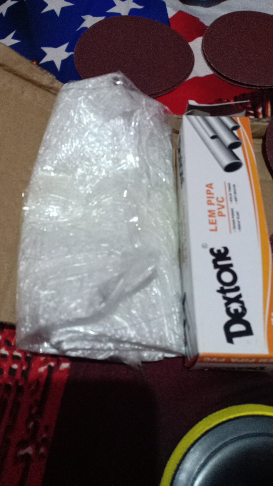 Mg Serat Fiber/kain Kasa Penambal Bocor / Aquaproof Fiberglass Mat