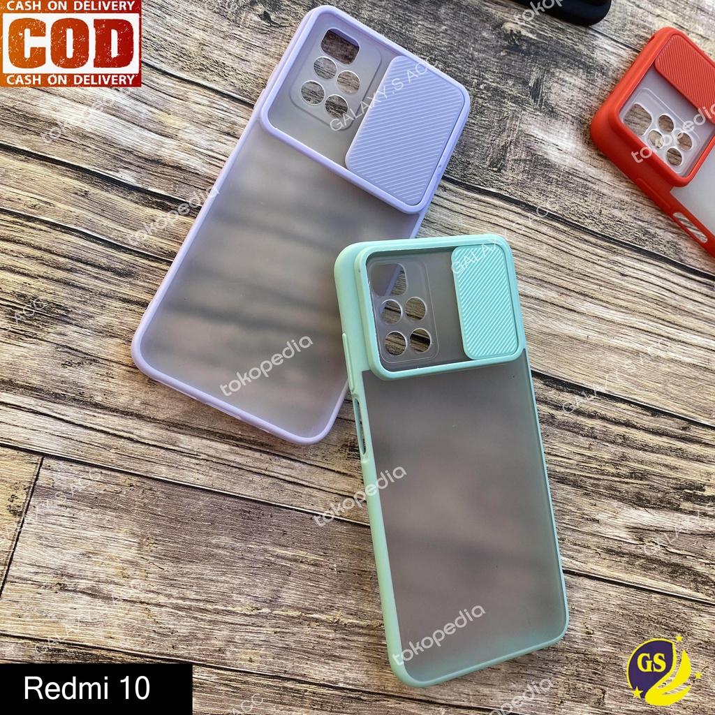 Xiaomi REDMI 10 2021 Mi 11 Lite Mi 11T / Mi 11T Pro 10T Pro NEW Slide Case Protection Camera Matte Candy Sliding Push Pull Pelindung Kamera